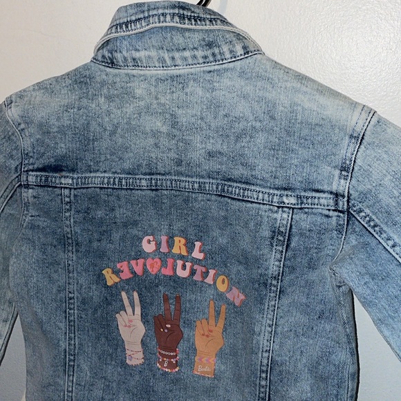 Barbie Jean denim jacket with Girl Revolution - Picture 3 of 9